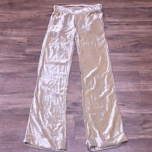 NWT Nicholas K Designer Champagne Velour Pants 2